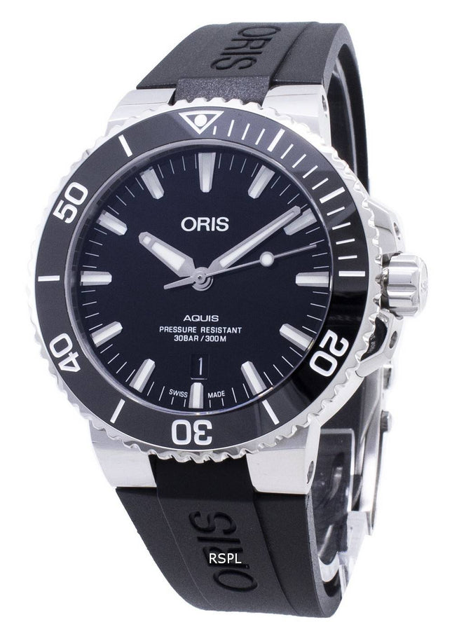 Oris Aquis Date 01 733 7730 4134-07 4 24 64EB 01-733-7730-4134-07-4-24-64EB Automaattinen 300M miesten kello