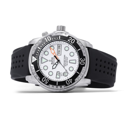 Suhdevapaa Diver Helium-Safe 1000M Sapphire Automatic 1068HA90-34VA-WHT miesten kello