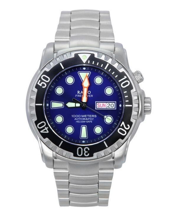 Suhdevapaa Diver Helium-Safe 1000M Sapphire Automaattinen 1068HA96-34VA-BLU miesten kello