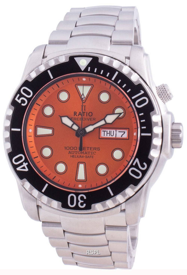 Suhdevapaa Diver Helium-Safe 1000M Sapphire Automatic 1068HA96-34VA-ORG miesten kello