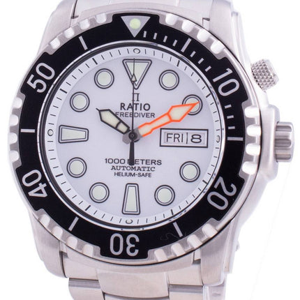 Suhdevapaa Diver Helium-Safe 1000M Sapphire Automatic 1068HA96-34VA-WHT miesten kello