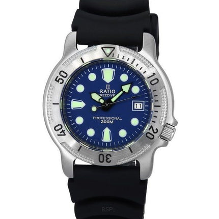 Suhde FreeDiver Professional Sapphire Blue Kellotaulu Quartz 22AD202-BLU 200M Miesten kello