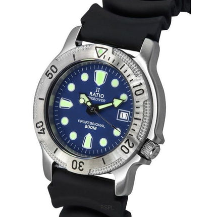 Suhde FreeDiver Professional Sapphire Blue Kellotaulu Quartz 22AD202-BLU 200M Miesten kello