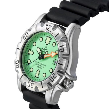 Ratio FreeDiver Professional 500M Sapphire Mint Green kellotaulu automaattinen 32BJ202A-MGRN miesten kello