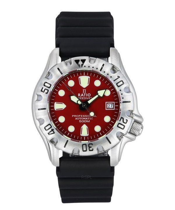 Ratio FreeDiver Professional 500M Sapphire Red Kellotaulu Automaattinen 32BJ202A-PUNAINEN Miesten kello