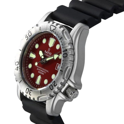 Ratio FreeDiver Professional 500M Sapphire Red Kellotaulu Automaattinen 32GS202A-PUNAINEN Miesten kello