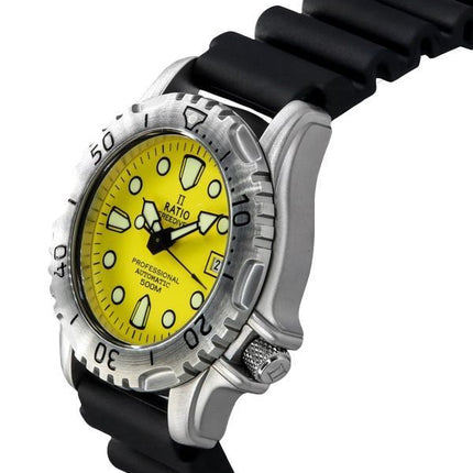 Ratio FreeDiver Professional 500M Sapphire Keltainen Kellotaulu Automaattinen 32GS202A-YLW Miesten kello