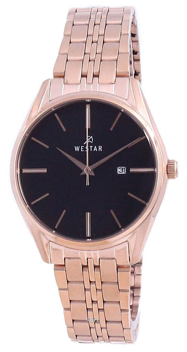 Westar Black Dial kaksisävyinen ruostumaton teräs kvartsi 40210 PPN 603 naisten kello