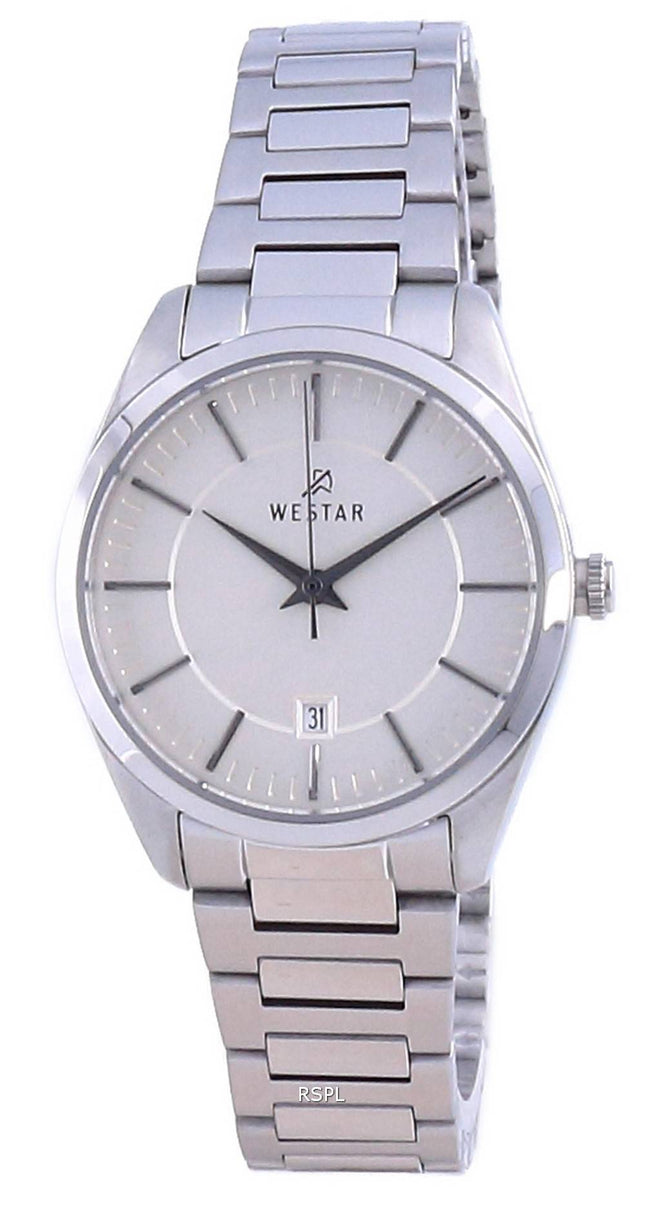 Westar Champagne Dial ruostumaton teräs kvartsi 40213 STN 102 naisten kello