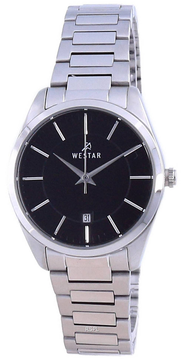 Westar Black Dial ruostumaton teräs kvartsi 40213 STN 103 naisten kello