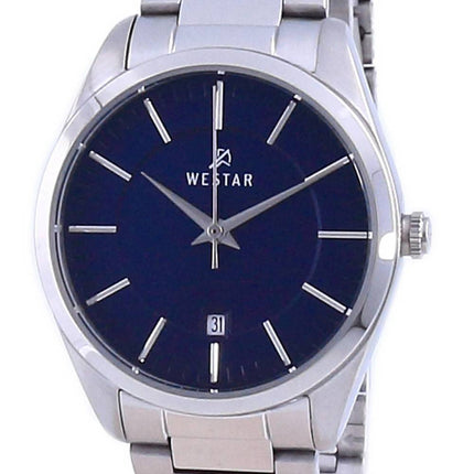 Westar Blue Dial ruostumaton teräs kvartsi 40213 STN 104 naisten kello