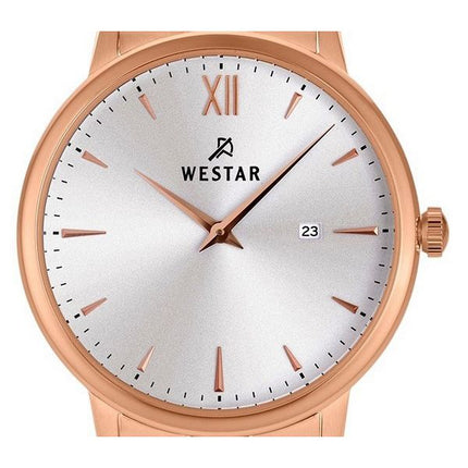 Westar Profile Rose Gold Tone ruostumaton teräs hopea kellotaulu kvartsi 40215PPN607 naisten kello