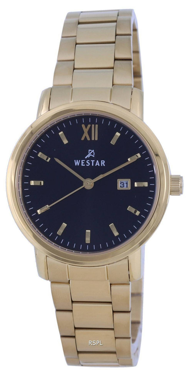 Westar White Dial Rose Gold SÃ¤vy ruostumattomasta terÃ¤ksestÃ¤ valmistettu kvartsi 50245 PPN 601 miesten kello