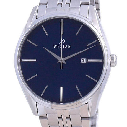 Westar Blue Dial ruostumaton teräs kvartsi 50210 STN 104 miesten kello