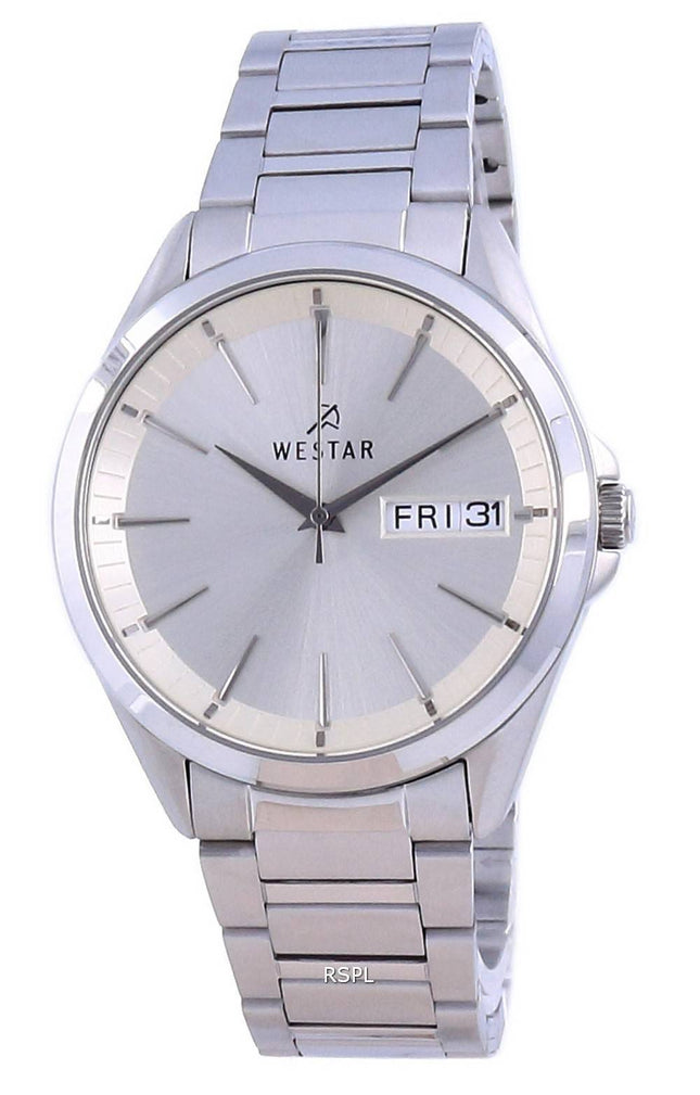 Westar Champagne Dial ruostumaton teräs kvartsi 50212 STN 102 miesten kello