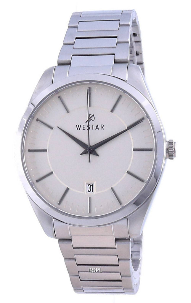 Westar Champagne Dial ruostumaton teräs kvartsi 50213 STN 102 miesten kello