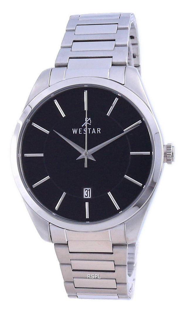 Westar Black Dial ruostumaton teräs kvartsi 50213 STN 103 miesten kello