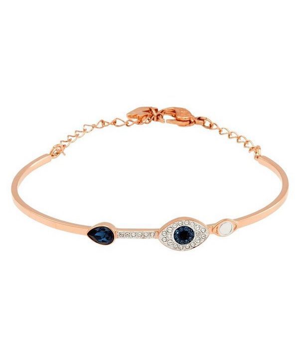 Swarovski Symbolica Blue Evil Eye Mixed Metal -rannerengas 5171991 naisille