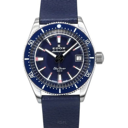 Edox Skydiver Limited Special Blue Dial automaattinen sukeltaja 80131 3BUC BUICO 300M miesten kello lisähihnalla