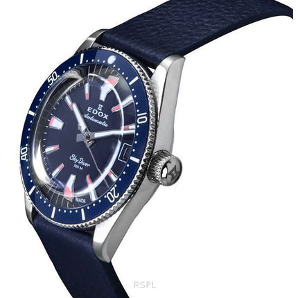 Edox Skydiver Limited Special Blue Dial automaattinen sukeltaja 80131 3BUC BUICO 300M miesten kello lisähihnalla