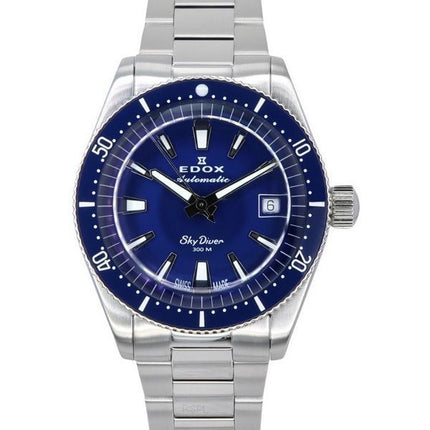 Edox Skydiver 38 Date Limited Edition Blue Dial automaattinen sukeltaja 801313BUMBUIN 300M sveitsiläinen miesten kello