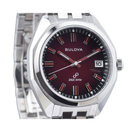 Bulova Classic Precisionist Jet Star ruostumattomasta teräksestä valmistettu punainen kellotaulu kvartsi 96B401 miesten kello