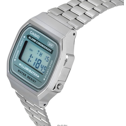 Casio Vintage digitaalinen ruostumattomasta teräksestä valmistettu rannekoru kvartsi A168WA-3A miesten kello