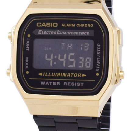 Casio Vintage Chronograph hälytys Digital A168WEGB-1B Unisex kello