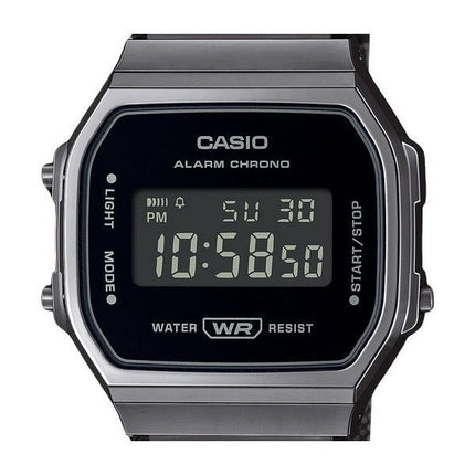 Casio Vintage digitaalinen ruostumattomasta teräksestä valmistettu rannekoru kvartsi A168WEMB-1B unisex kello