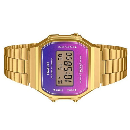 Casio Vintage Digital Gold Tone ruostumattomasta teräksestä valmistettu rannekoru kvartsi A168WERG-2A unisex kello