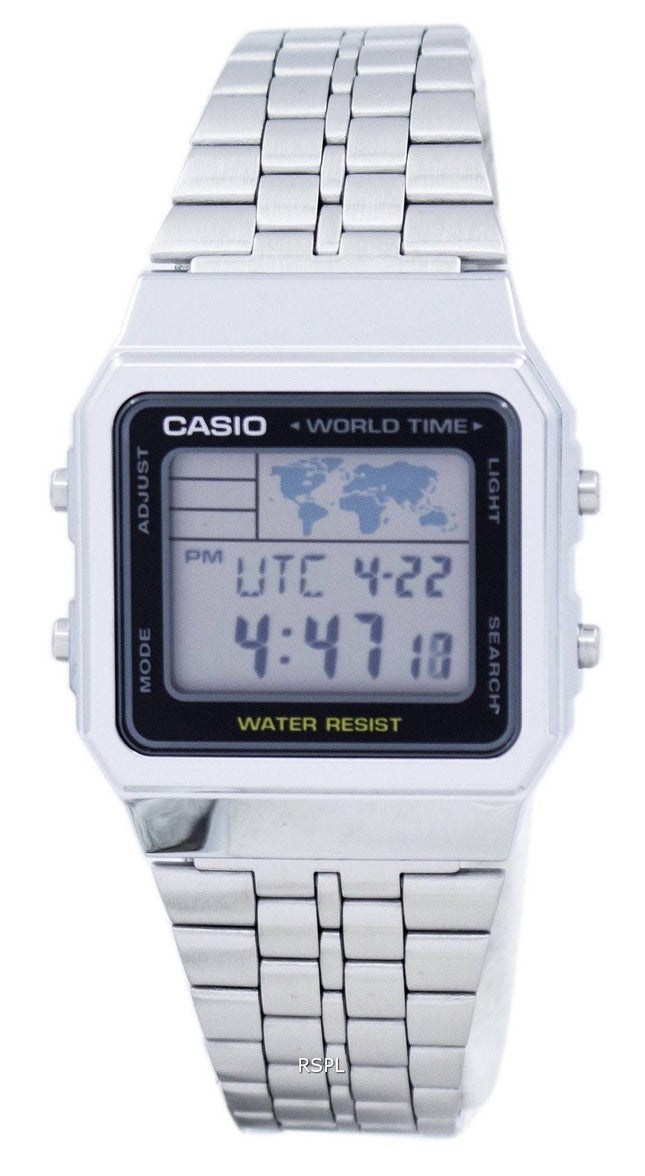 Casio hälytys maailman aika digitaalinen A500WA 1DF Miesten Kello