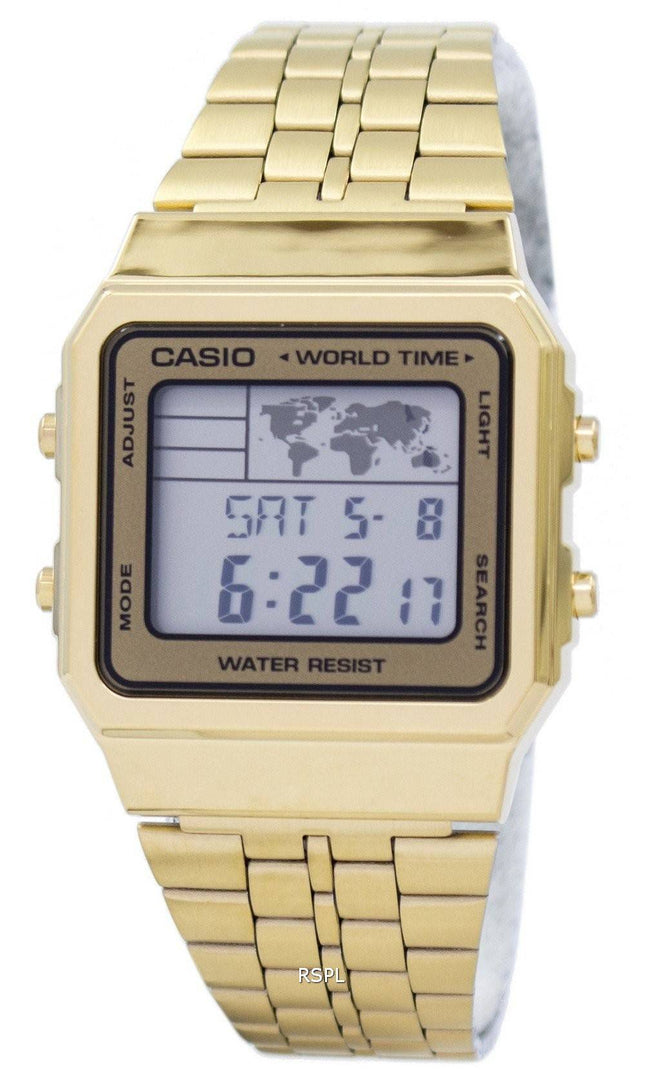 Casio hälytys maailman aika digitaalisen A500WGA 9DF Miesten Kello