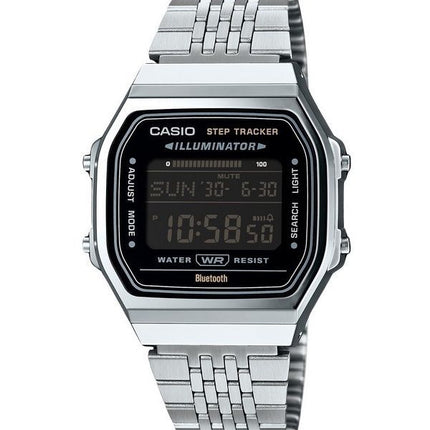 Casio Vintage Digital Smartphone Link ruostumattomasta teräksestä valmistettu kvartsi ABL-100WE-1B Unisex kello