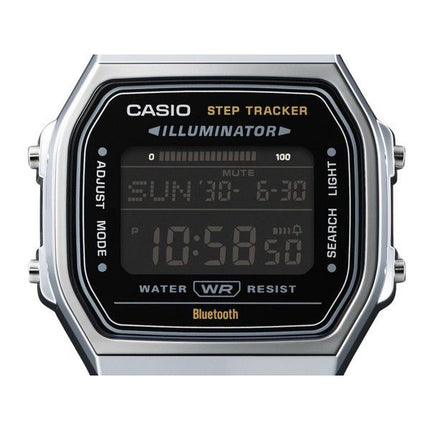 Casio Vintage Digital Smartphone Link ruostumattomasta teräksestä valmistettu kvartsi ABL-100WE-1B Unisex kello