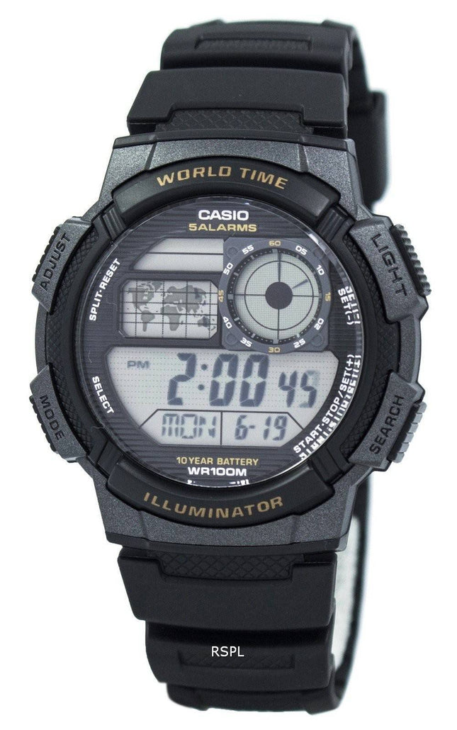 Casio nuorten digitaalisessa maailmassa aika AE-1000W-1AV Miesten Kello