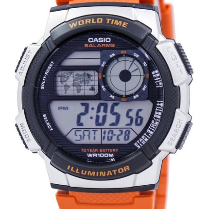 Casio nuorten sarja valaisin maailmassa aika hälytys AE 1000W 4BV Miesten kello