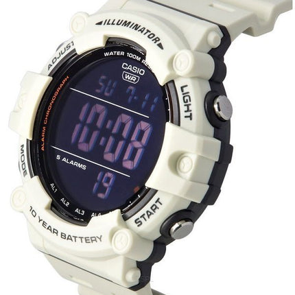 Casio Standard digitaalinen valkoinen hartsihihna kvartsi AE-1500WH-8B2 100M miesten kello