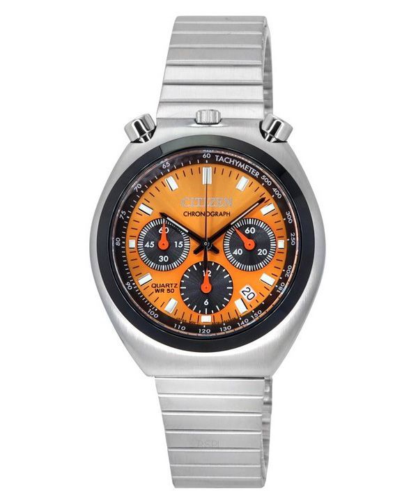 Citizen Bullhead Tsnuo Chronograph Limited Edition ruostumattomasta teräksestä valmistettu oranssi kellotaulu kvartsi AN3660-81X