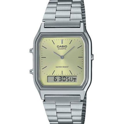 Casio Vintage analoginen digitaalinen kevyt samppanjakello Quartz AQ-230A-9AMQY Unisex kello