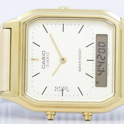 Casio kvartsi analoginen digitaalinen Gold Tone AQ 230GA 9DMQYES Miesten kello