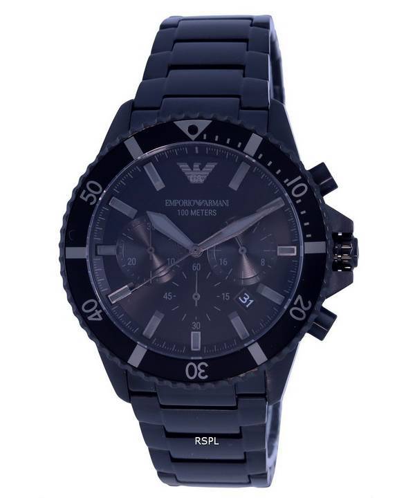 Emporio Armani Chronograph ruostumattomasta teräksestä valmistettu kvartsi AR11363 100M miesten kello