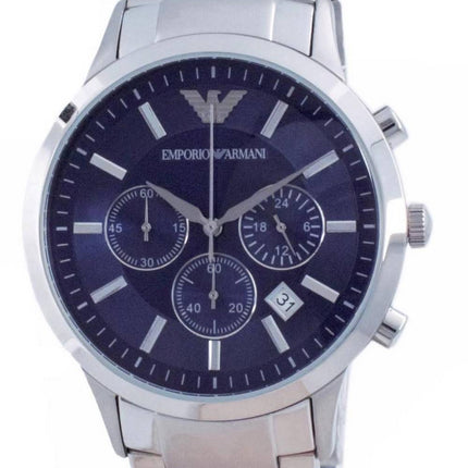 Emporio Armani Renato Classic Chronograph Blue Dial Quartz AR2448 miesten kello