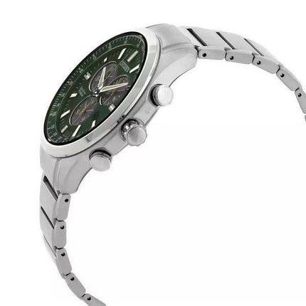 Citizen Eco-Drive Super Titanium Chronograph Green kellotaulu AT2530-85X 100M miesten kello