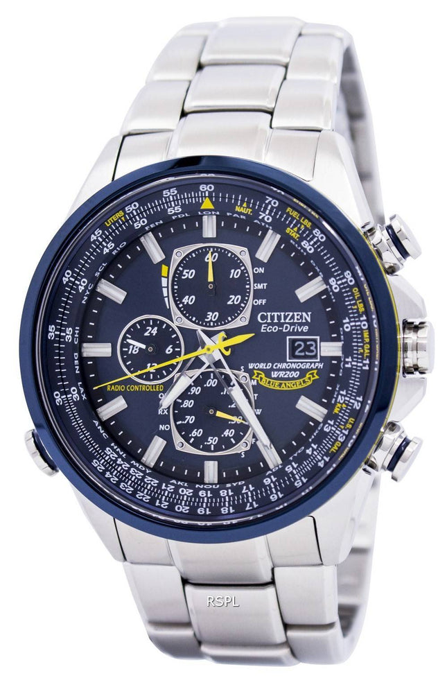 Citizen Eco-Drive Blue Angels -radioohjattu maailman kronografi AT8020-54L miesten kello