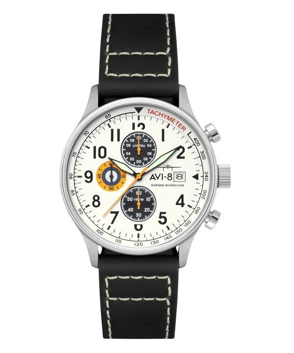 AVI-8 Hawker Hurricane Classic Chronograph Imperial War Museums Edition White Dial Quartz AV-4011-1E Miesten kello