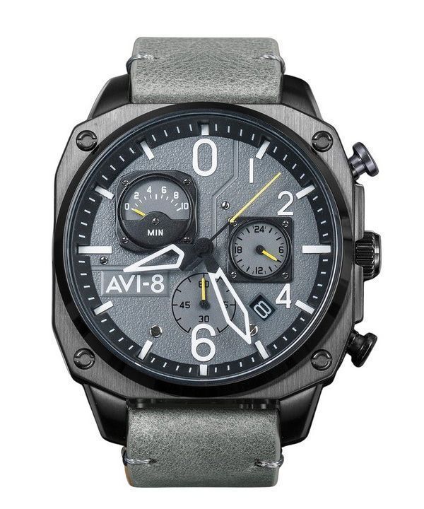 AVI-8 Hawker Hunter Retrograde Chronograph Sea Grey Kellotaulu Quartz AV-4052-03 Miesten kello