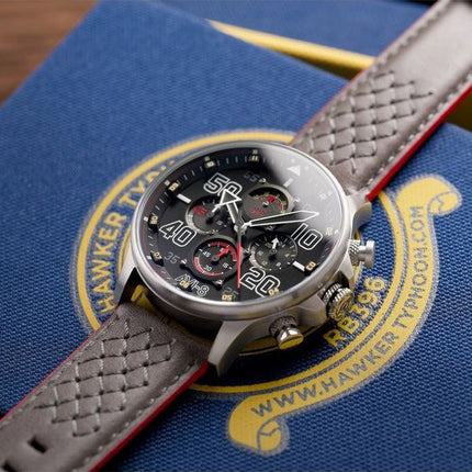 AVI-8 Hawker Typhoon Rb396 Sheila Chronograph Limited Edition musta kellotaulu kvartsi AV-4093-05 miesten kello