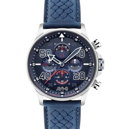 AVI-8 Hawker Typhoon Rb396 Sheila Chronograph Limited Edition Volkel Blue Dial Quartz AV-4093-07 miesten kello