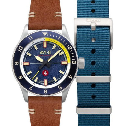 AVI-8 Flyboy Tuskegee Airmen Meca-Quartz Limited Edition Lucera Blue Dial AV-4103-02 Miesten kello lisähihnalla