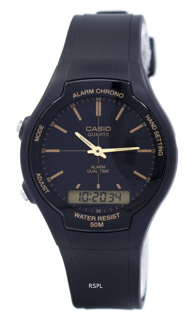 Casio hälytys Chrono Dual aika kvartsi AW 90H 9EVDF AW90H 9EVDF Miesten kello